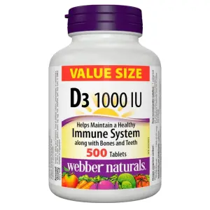 Vitamin D3 1000 IU Tablets