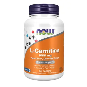 L-Carnitine 1000 mg – NOW Foods – 50 Tablets