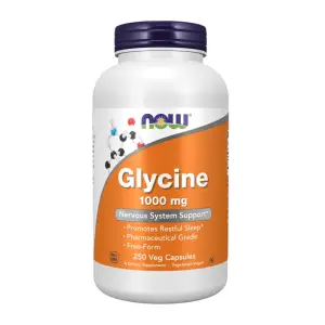 Glycine 1000 mg – NOW Foods – 250 Veg Capsules