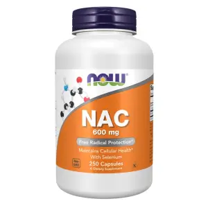 NAC 600 mg – NOW Foods – 250 Capsules