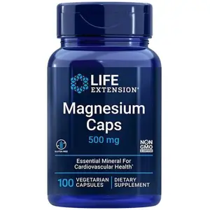 Life Extension Magnesium Caps 500mg - 100 Vegetarian Capsules